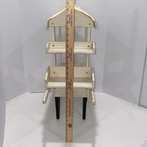 Vintage 27" Lemonade Cart With Shelves And Movable Wheels - Picture 16 of 17